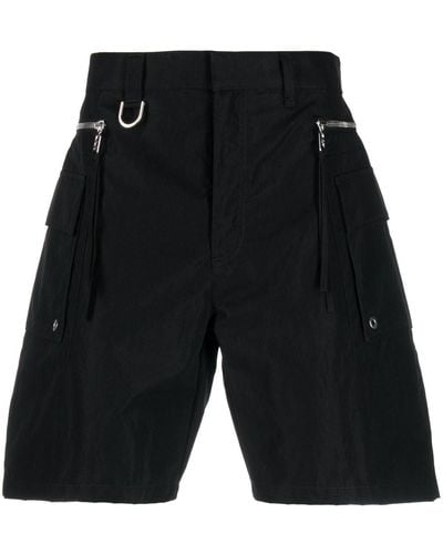 Fendi Zip-detail Cargo Shorts - Black
