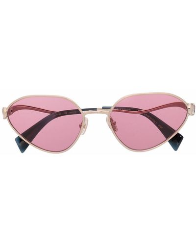 Lanvin Pink-tinted Cat-eye Sunglasses - Metallic