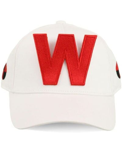 Walter Van Beirendonck Baseballkappe mit W-Stickerei - Rot