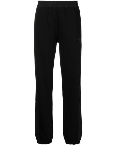 Moncler Pantalones de chándal con logo - Negro