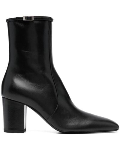 Saint Laurent Botas Joelle con tacón de 70mm - Negro