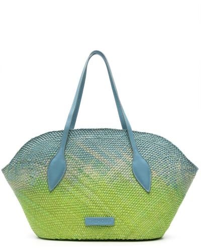 THEMOIRÈ Handtasche aus gewebtem Bast - Grün