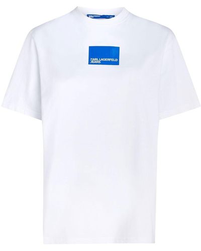Karl Lagerfeld T-shirt Met Logoprint - Wit