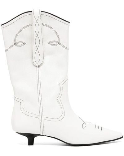 Senso Francesca Ii 40mm Leather Boots - White