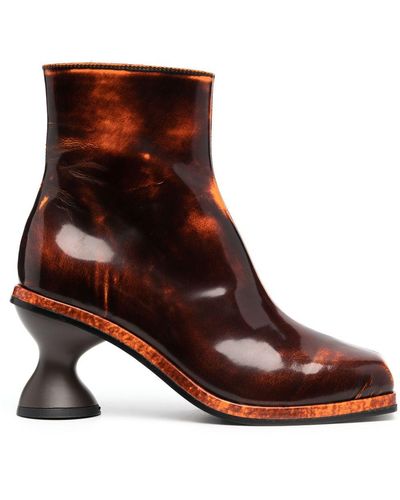 Eckhaus Latta Sculpted-heel Boots - Brown