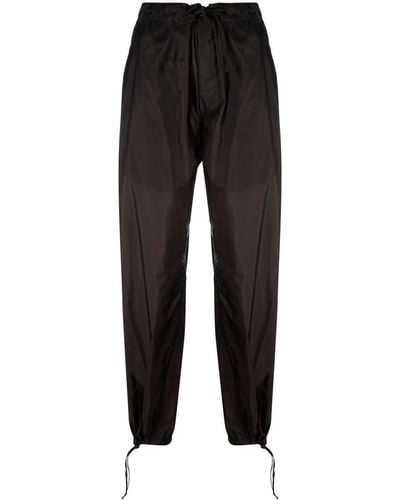 Maison Margiela Pantalones ajustados con cordones - Negro