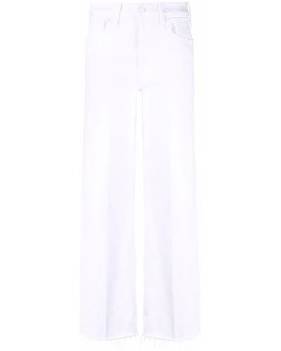 Mother High Waist Straight Jeans - Wit
