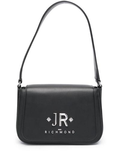 John Richmond Logo-plaque Shoulder Bag - Black