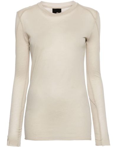 Thom Krom Panelled Long-sleeve T-shirt - Natural