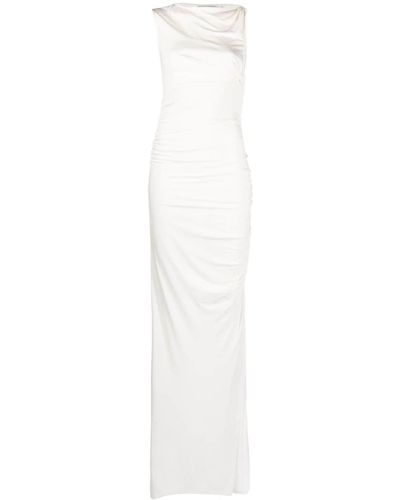 Christopher Esber Gesbine Twist-detail Asymmetric Gown - White