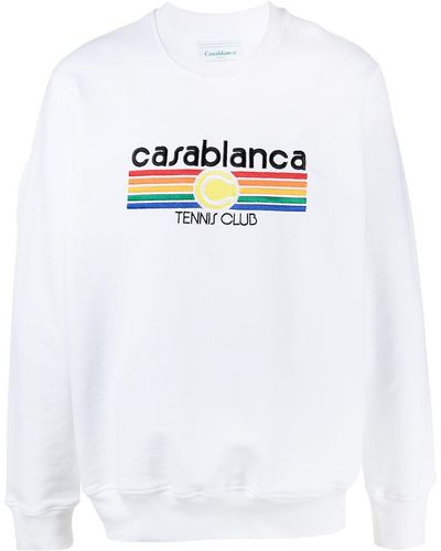Casablancabrand ロゴ スウェットシャツ - ホワイト