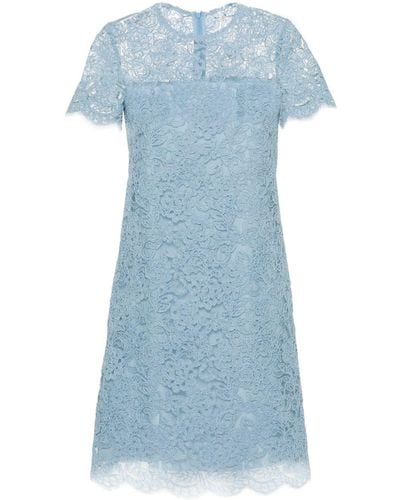 Ermanno Scervino Corded-lace Midi Dress - Blue