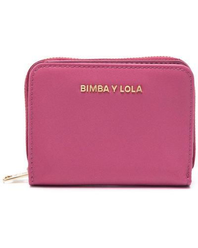 Bimba Y Lola Logo-lettering Bi-fold Wallet - Pink