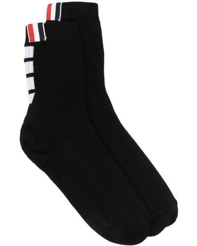Thom Browne 4-bar Stripe Socks - Black