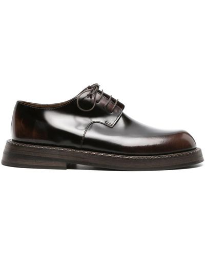Marsèll Lace-up Patent-leather Derby Shoes - White
