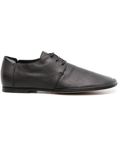 Vic Matié Square-toe Leather Derby Shoes - Gray