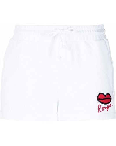 Sonia Rykiel Pantaloni sportivi con coulisse Rouge - Bianco