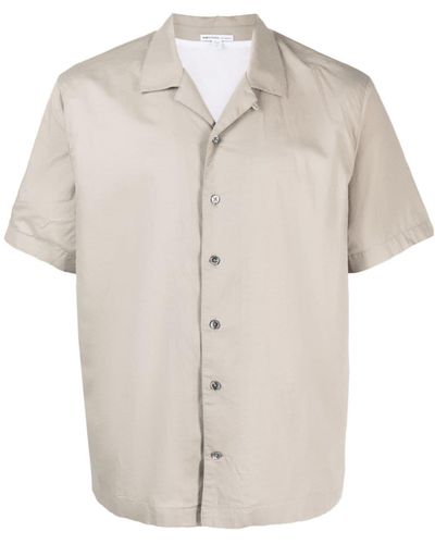 James Perse Overhemd Met Korte Mouwen - Wit