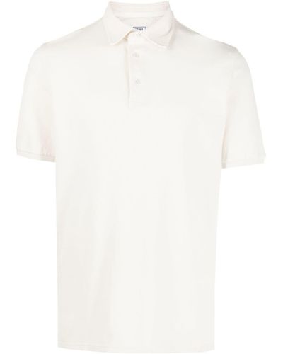 Fedeli Jersey Short-sleeved Polo Top - White