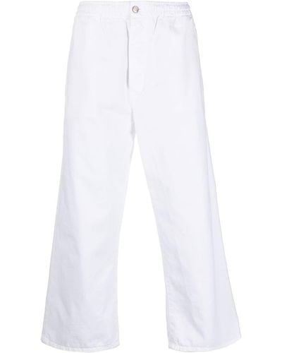 Societe Anonyme Kobe Elasticated Waistband Wide-leg Jeans - White