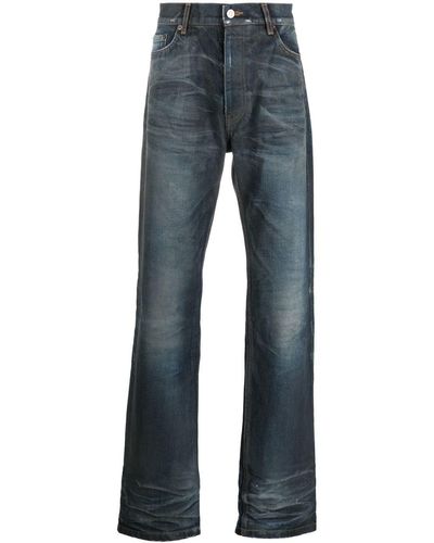 Balenciaga Mid-rise Straight-leg Jeans - Blue