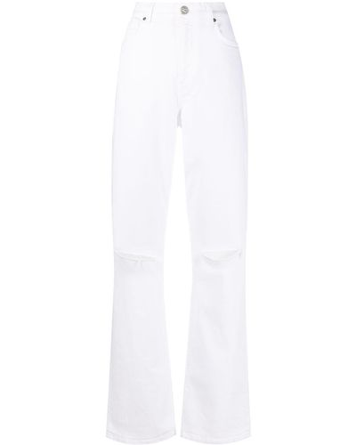 Etro Jeans dritti con effetto vissuto - Bianco