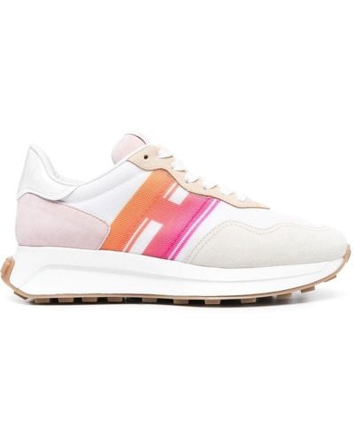 Hogan H641 Leather Sneakers - Pink