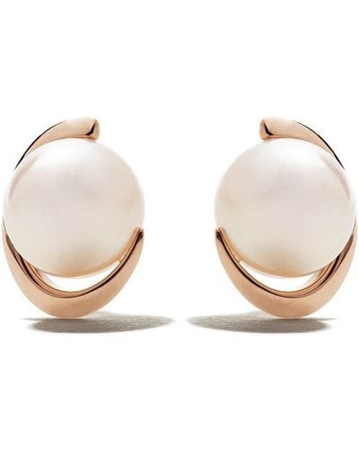 Tasaki Boucles d'oreilles en or rose 18ct ornées de perles