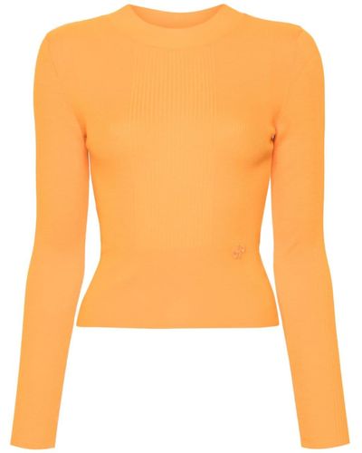 Patou Ribbed-knit Sweater - Orange