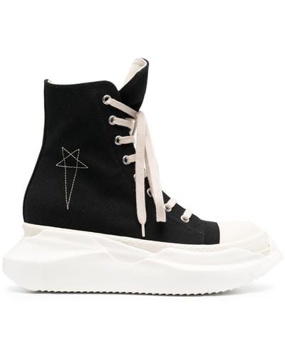 Rick Owens Abstract High-Top-Sneakers - Schwarz