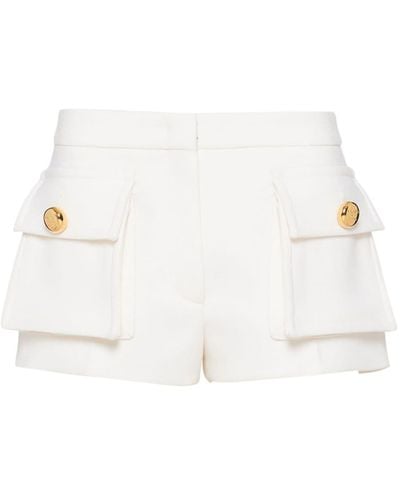 Prada Natté Tailored Shorts - White