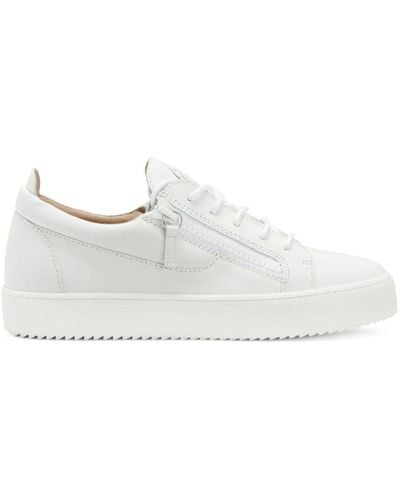 Giuseppe Zanotti May London Leather Sneaker - White