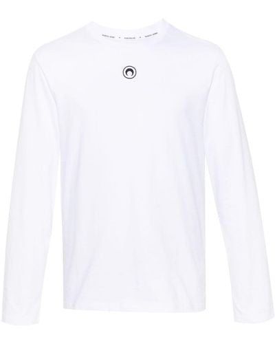 Marine Serre Basic Moon Cotton T-shirt - White