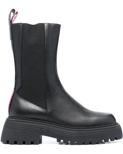 3Juin Bottines en cuir 55 mm - Noir