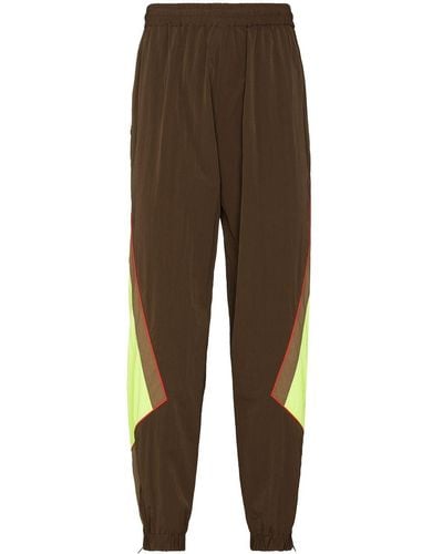 Martine Rose Chuck Colour-block Track Trousers - Brown