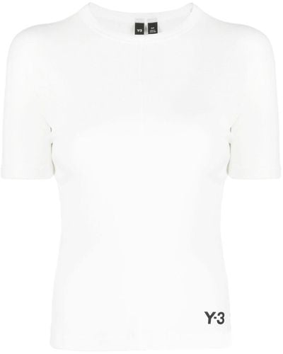 Y-3 Logo Print Organic Cotton T-shirt - Women's - Organic Cotton - White