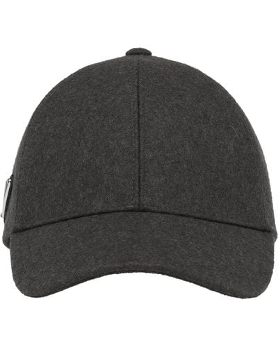 Prada Loden Baseball Cap - Grey
