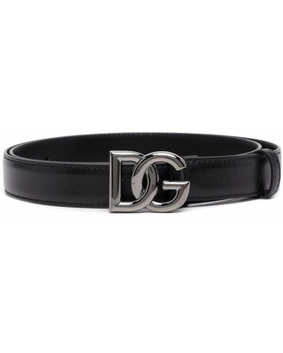 Dolce & Gabbana Cinturón con hebilla del logo - Negro