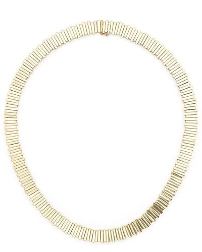 Suzanne Kalan 18kt Yellow Gold Mini Stacker Tennis Necklace - Natural