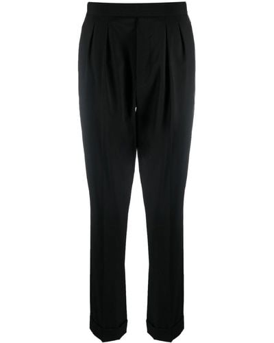 Ralph Lauren Collection Seina Pleat-detail Pants - Black