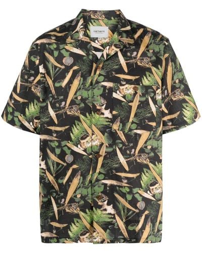 Carhartt Overhemd Met Korte Mouwen - Groen