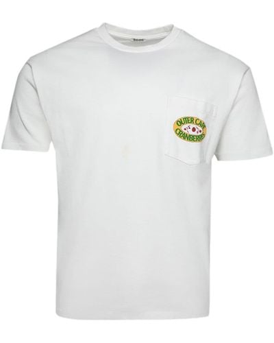 Bode Cranberries Pocket Cotton T-shirt - White