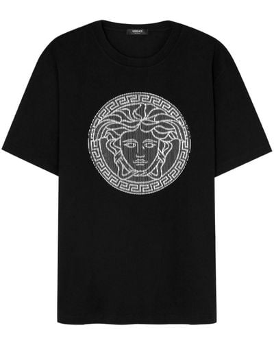 Versace メドゥーサ スライス Tシャツ - ブラック