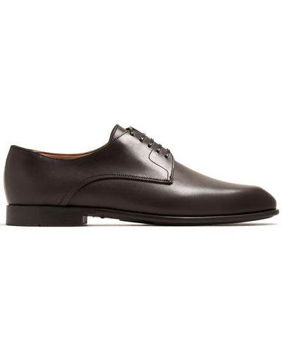 Ferragamo Leather Derby Shoes - Brown