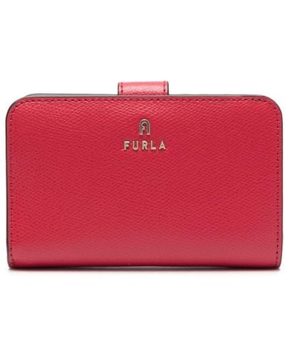 Furla Logo-plaque Bi-fold Wallet - Red