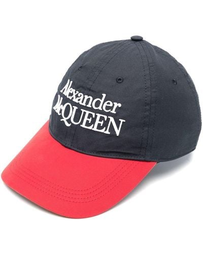 Alexander McQueen Logo Embroidered Baseball Cap - Pink
