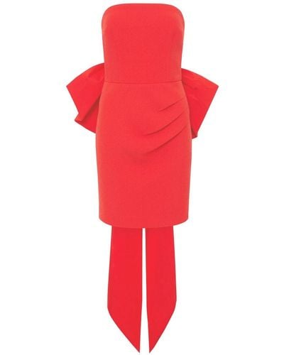 Rebecca Vallance Bon Ami Strapless Mini Dress - Red