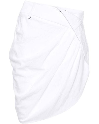 Jacquemus Draped Skirt - White