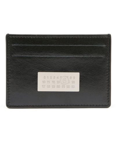MM6 by Maison Martin Margiela Numeric Leather Cardholder - Black