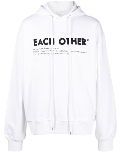 Each x Other ロゴ パーカー - ホワイト